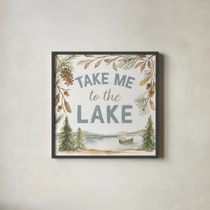 Rustic Retreat II by Silvia Vassileva. Shown in a sleek black glass frame for a contemporary gallery look. Available as an archival giclee rolled canvas, fine art paper, or poster print. SKU 94459a.