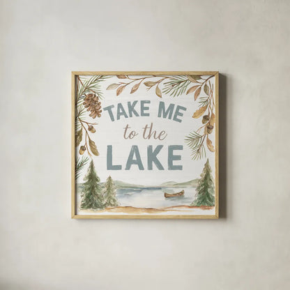 Rustic Retreat II by Silvia Vassileva. Shown in a natural wood glass frame for a timeless modern aesthetic. Available as an archival giclee rolled canvas, fine art paper, or poster print. SKU 94459a.