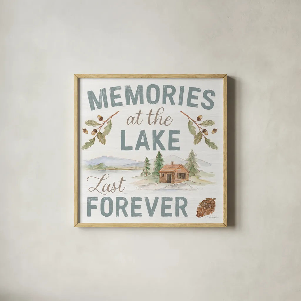 Rustic Retreat IX by Silvia Vassileva. Shown in a natural wood glass frame for a timeless modern aesthetic. Available as an archival giclee rolled canvas, fine art paper, or poster print. SKU 94466a.