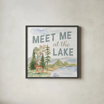 Rustic Retreat V by Silvia Vassileva. Shown in a sleek black glass frame for a contemporary gallery look. Available as an archival giclee rolled canvas, fine art paper, or poster print. SKU 94462a.