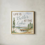 Rustic Retreat VI by Silvia Vassileva. Shown in a natural wood glass frame for a timeless modern aesthetic. Available as an archival giclee rolled canvas, fine art paper, or poster print. SKU 94463a.