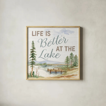 Rustic Retreat VI by Silvia Vassileva. Shown in a natural wood glass frame for a timeless modern aesthetic. Available as an archival giclee rolled canvas, fine art paper, or poster print. SKU 94463a.