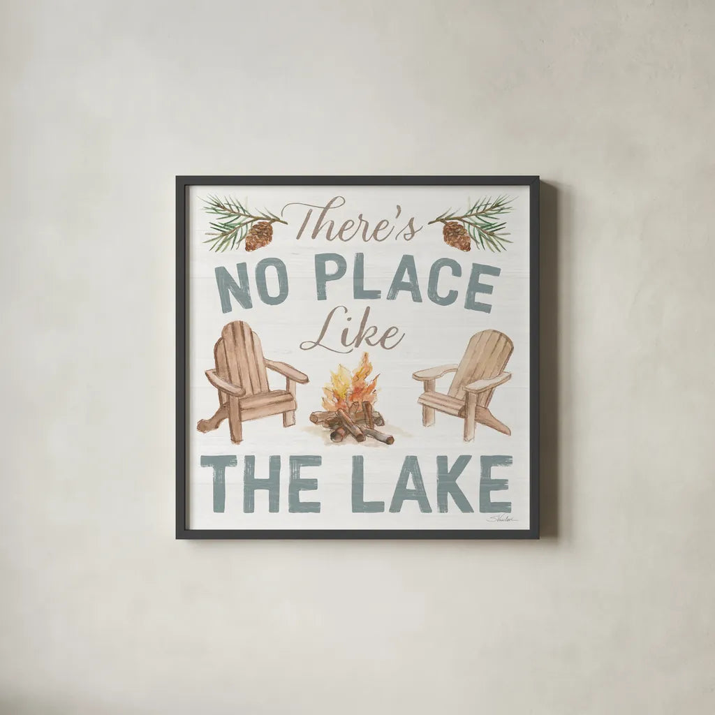 Rustic Retreat VIII by Silvia Vassileva. Shown in a sleek black glass frame for a contemporary gallery look. Available as an archival giclee rolled canvas, fine art paper, or poster print. SKU 94465a.