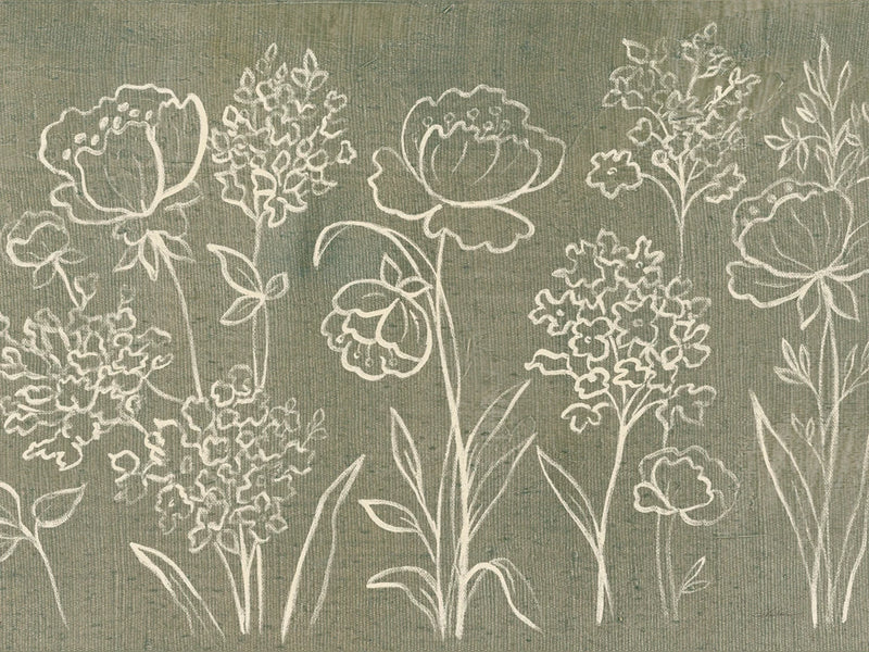 Sage Floral I Crop by Silvia Vassileva
