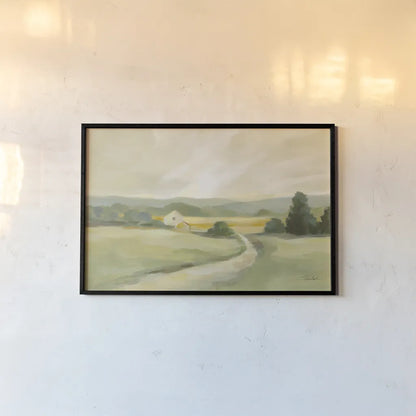 Sage Hills Barn Crop by Silvia Vassileva. shown as a paper print in a black flame. Available as a archival giclee rolled canvas, fine art paper, or poster print. SKU 68840i.