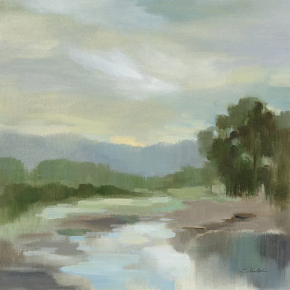 Sage Lake by Silvia Vassileva. SKU 68578a. Archival Giclee Fine art print for wall decor.