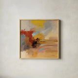 Sandstorm by Silvia Vassileva. Shown in a natural wood glass frame for a timeless modern aesthetic. Available as an archival giclee rolled canvas, fine art paper, or poster print. SKU 75991a.
