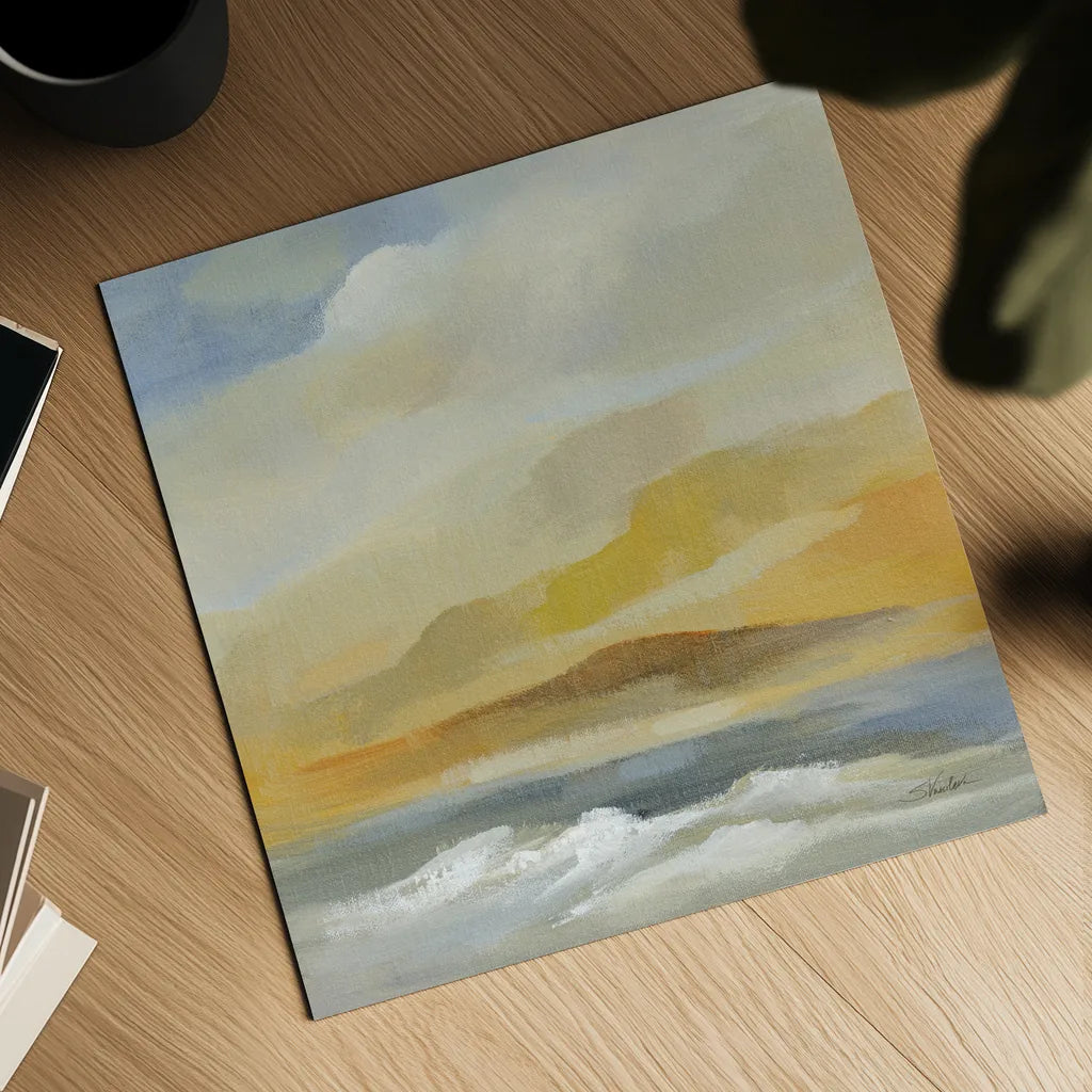 Sandy Coast I by Silvia Vassileva. Shown as a detailed flat fine art print, highlighting archival giclee quality. Available as an archival giclee rolled canvas, fine art paper, or poster print. SKU 84812a.