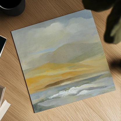 Sandy Coast II by Silvia Vassileva. Shown as a detailed flat fine art print, highlighting archival giclee quality. Available as an archival giclee rolled canvas, fine art paper, or poster print. SKU 84813a.