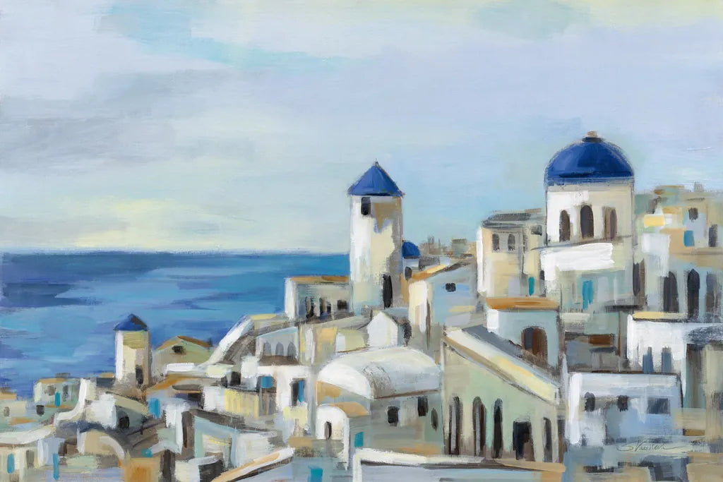 Santorini View I by Silvia Vassileva. SKU 67909i. Archival Giclee Fine art print for wall decor.