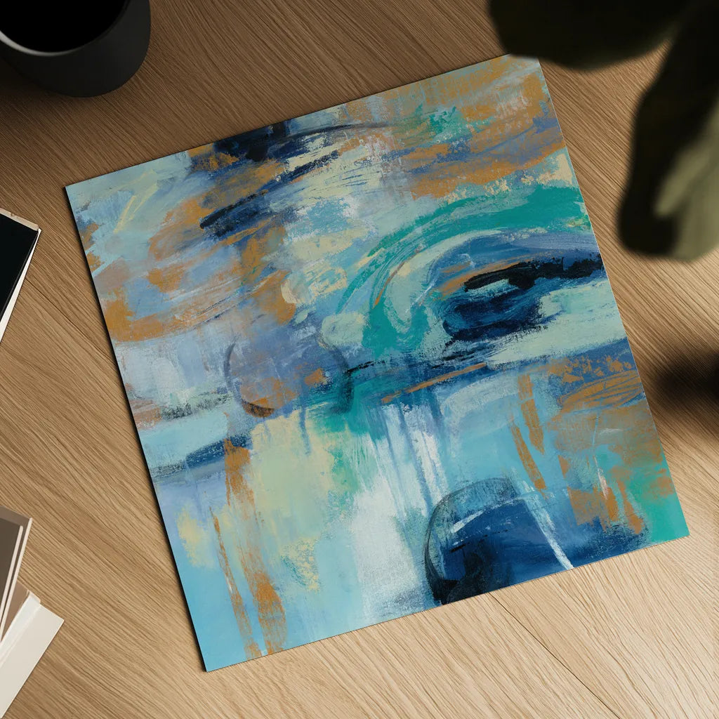 Sapphire Ring by Silvia Vassileva. Shown as a detailed flat fine art print, highlighting archival giclee quality. Available as an archival giclee rolled canvas, fine art paper, or poster print. SKU 35830a.