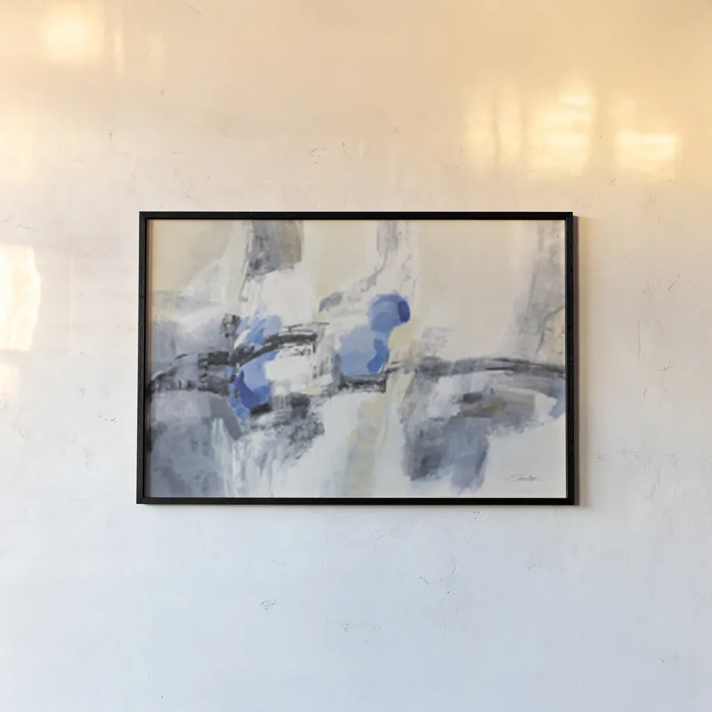 Sapphire Sky by Silvia Vassileva. shown as a paper print in a black flame. Available as a archival giclee rolled canvas, fine art paper, or poster print. SKU 85709i.