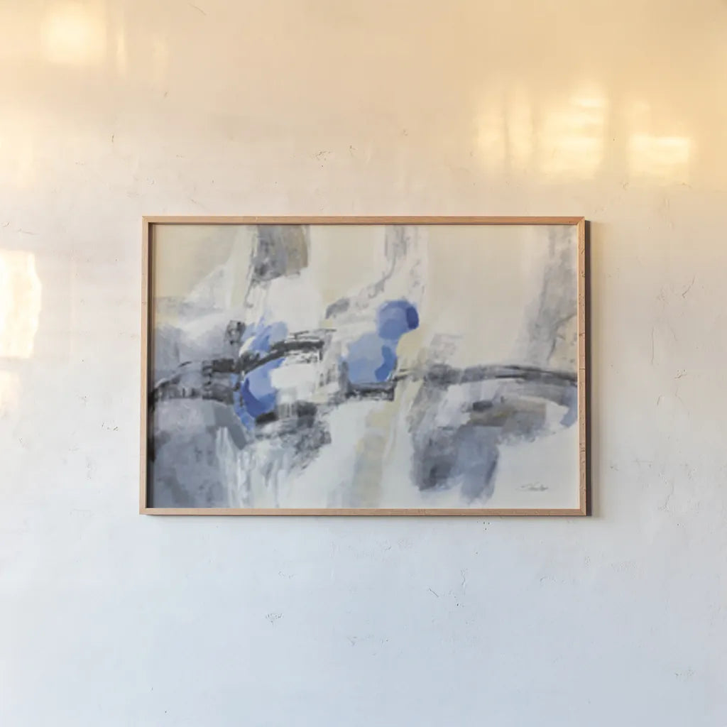 Sapphire Sky by Silvia Vassileva. shown as a paper print in a natural frame. Available as a archival giclee rolled canvas, fine art paper, or poster print. SKU 85709i.