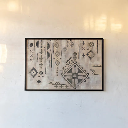 Scandinavian Mood I Neutral Black by Silvia Vassileva. shown as a paper print in a black flame. Available as a archival giclee rolled canvas, fine art paper, or poster print. SKU 59369i.