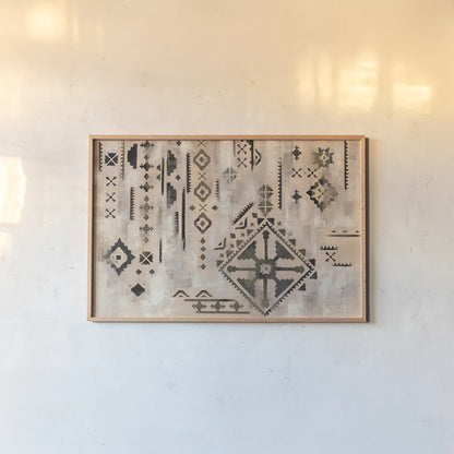 Scandinavian Mood I Neutral Black by Silvia Vassileva. shown as a paper print in a natural frame. Available as a archival giclee rolled canvas, fine art paper, or poster print. SKU 59369i.