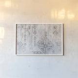 Scandinavian Mood I Silver by Silvia Vassileva. shown as a paper print in a white frame. Available as a archival giclee rolled canvas, fine art paper, or poster print. SKU 56587i.