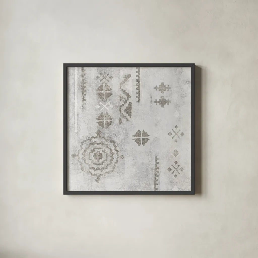 Scandinavian Mood IV Silver by Silvia Vassileva. Shown in a sleek black glass frame for a contemporary gallery look. Available as an archival giclee rolled canvas, fine art paper, or poster print. SKU 56590a.