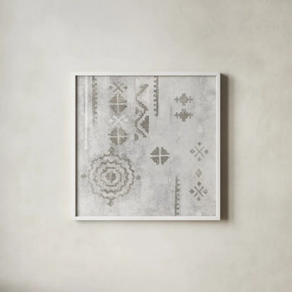 Scandinavian Mood IV Silver by Silvia Vassileva. Shown in a crisp white glass frame for a clean and minimalist style. Available as an archival giclee rolled canvas, fine art paper, or poster print. SKU 56590a.