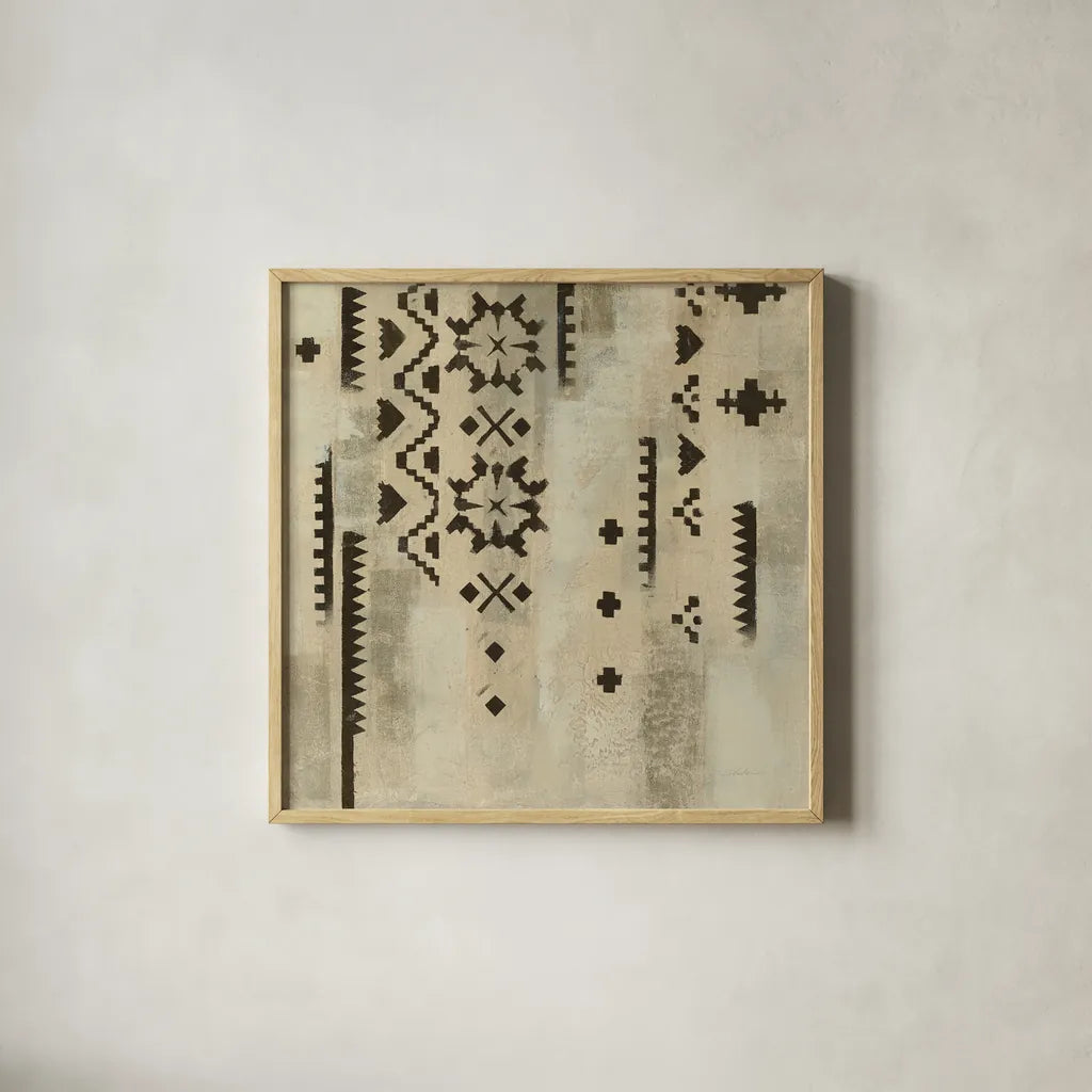 Scandinavian Mood V by Silvia Vassileva. Shown in a natural wood glass frame for a timeless modern aesthetic. Available as an archival giclee rolled canvas, fine art paper, or poster print. SKU 48496a.