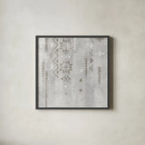 Scandinavian Mood V Silver by Silvia Vassileva. Shown in a sleek black glass frame for a contemporary gallery look. Available as an archival giclee rolled canvas, fine art paper, or poster print. SKU 56591a.