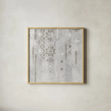 Scandinavian Mood V Silver by Silvia Vassileva. Shown in a natural wood glass frame for a timeless modern aesthetic. Available as an archival giclee rolled canvas, fine art paper, or poster print. SKU 56591a.