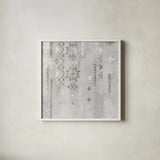 Scandinavian Mood V Silver by Silvia Vassileva. Shown in a crisp white glass frame for a clean and minimalist style. Available as an archival giclee rolled canvas, fine art paper, or poster print. SKU 56591a.