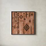 ScandinavianMood II Rust by Silvia Vassileva. Shown in a sleek black glass frame for a contemporary gallery look. Available as an archival giclee rolled canvas, fine art paper, or poster print. SKU 59370a.