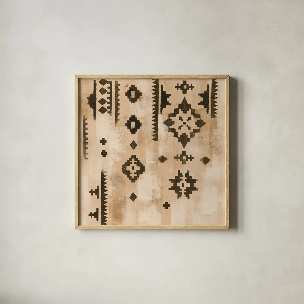 ScandinavianMood III Clay by Silvia Vassileva. Shown in a natural wood glass frame for a timeless modern aesthetic. Available as an archival giclee rolled canvas, fine art paper, or poster print. SKU 59371a.