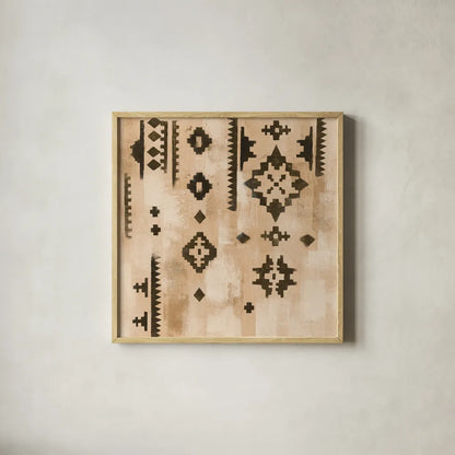 ScandinavianMood III Clay by Silvia Vassileva. Shown in a natural wood glass frame for a timeless modern aesthetic. Available as an archival giclee rolled canvas, fine art paper, or poster print. SKU 59371a.