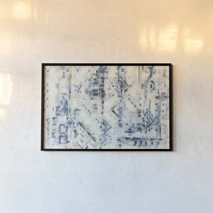 Scattered Indigo by Silvia Vassileva. shown as a paper print in a black flame. Available as a archival giclee rolled canvas, fine art paper, or poster print. SKU 50281i.