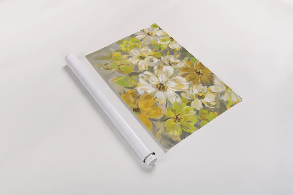 Scattered Spring Petals by Silvia Vassileva. shown as a rolled paper print. Available as archival giclee rolled canvas, fine art paper, or poster print. SKU 33969i.