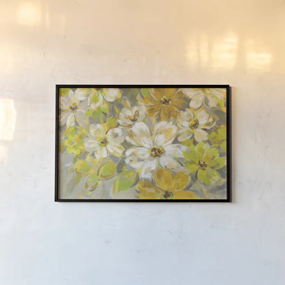 Scattered Spring Petals by Silvia Vassileva. shown as a paper print in a black flame. Available as a archival giclee rolled canvas, fine art paper, or poster print. SKU 33969i.