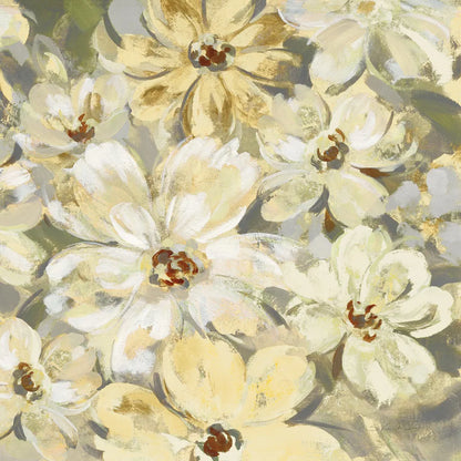 Scattered Spring Petals Neutral Gray Crop by Silvia Vassileva. SKU 49536a. Archival Giclee Fine art print for wall decor.