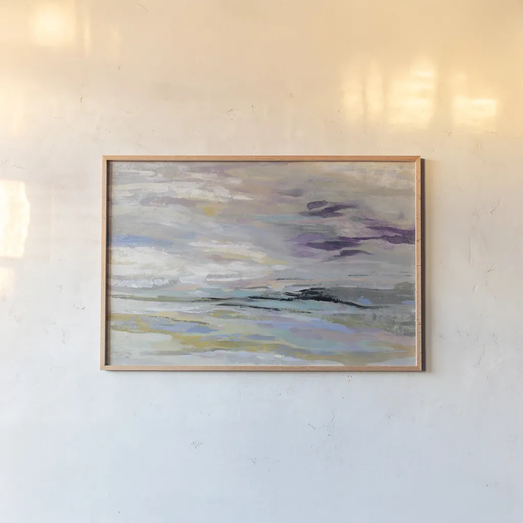 Sea and Sky by Silvia Vassileva. shown as a paper print in a natural frame. Available as a archival giclee rolled canvas, fine art paper, or poster print. SKU 42192i.