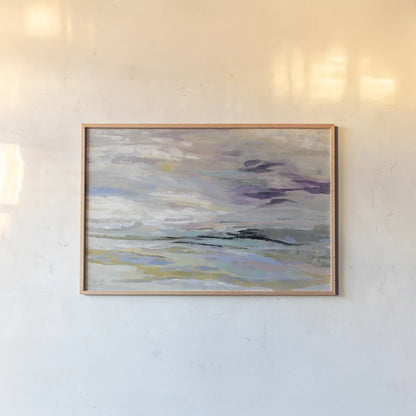 Sea and Sky by Silvia Vassileva. shown as a paper print in a natural frame. Available as a archival giclee rolled canvas, fine art paper, or poster print. SKU 42192i.