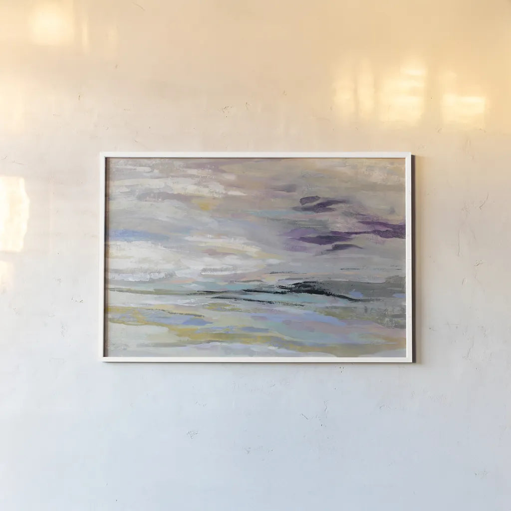 Sea and Sky by Silvia Vassileva. shown as a paper print in a white frame. Available as a archival giclee rolled canvas, fine art paper, or poster print. SKU 42192i.