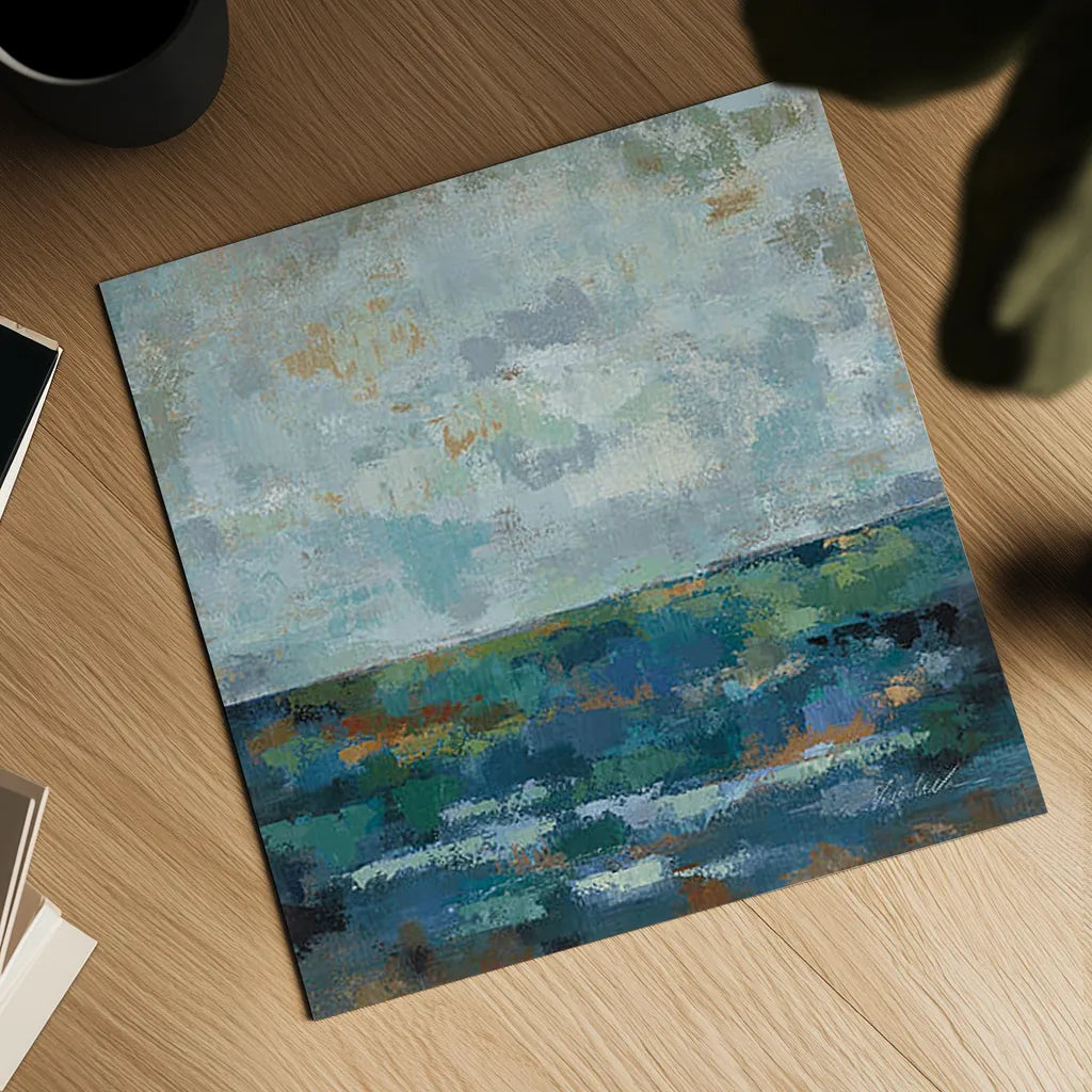Seascape Sketches II by Silvia Vassileva. Shown as a detailed flat fine art print, highlighting archival giclee quality. Available as an archival giclee rolled canvas, fine art paper, or poster print. SKU 14174a.