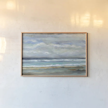 Seashore by Silvia Vassileva. shown as a paper print in a natural frame. Available as a archival giclee rolled canvas, fine art paper, or poster print. SKU 16801i.