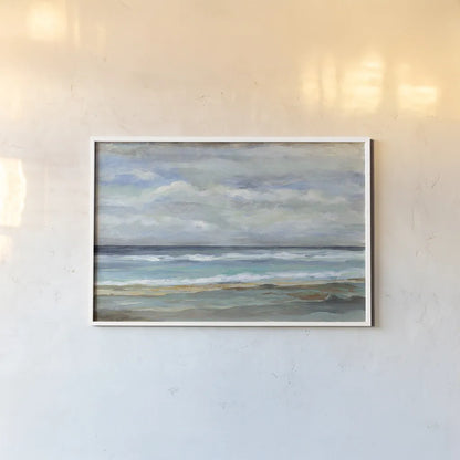 Seashore by Silvia Vassileva. shown as a paper print in a white frame. Available as a archival giclee rolled canvas, fine art paper, or poster print. SKU 16801i.