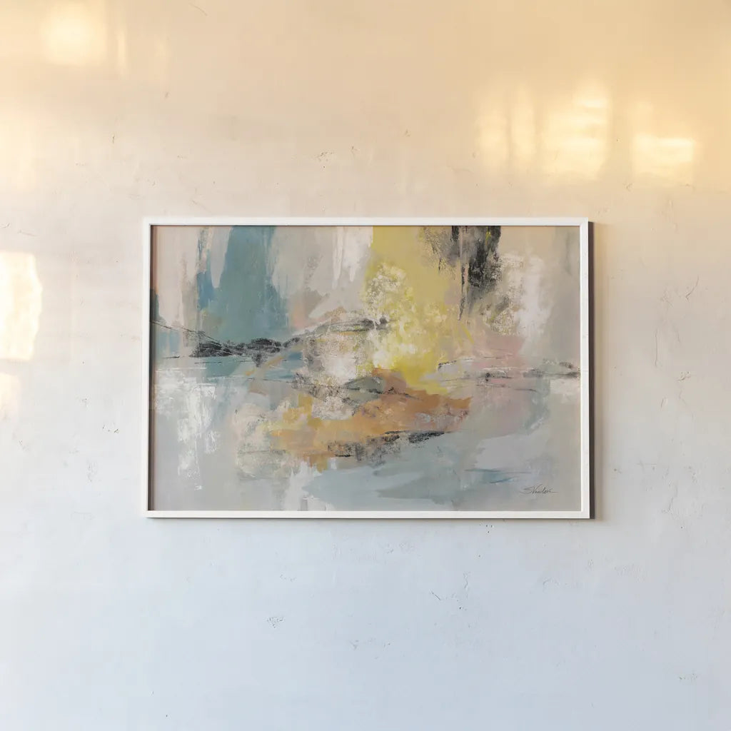Seaside Ambience by Silvia Vassileva. shown as a paper print in a white frame. Available as a archival giclee rolled canvas, fine art paper, or poster print. SKU 73226i.