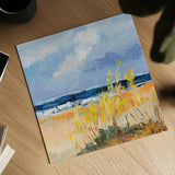 Seaside I by Silvia Vassileva. Shown as a detailed flat fine art print, highlighting archival giclee quality. Available as an archival giclee rolled canvas, fine art paper, or poster print. SKU 91543a.