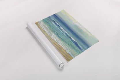 Seaside Sunrise by Silvia Vassileva. shown as a rolled paper print. Available as archival giclee rolled canvas, fine art paper, or poster print. SKU 67010i.