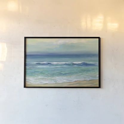Seaside Sunrise by Silvia Vassileva. shown as a paper print in a black flame. Available as a archival giclee rolled canvas, fine art paper, or poster print. SKU 67010i.