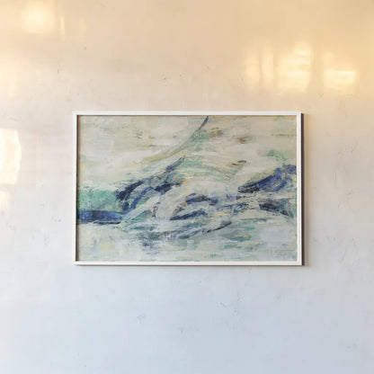 Seawave by Silvia Vassileva. shown as a paper print in a white frame. Available as a archival giclee rolled canvas, fine art paper, or poster print. SKU 28117i.