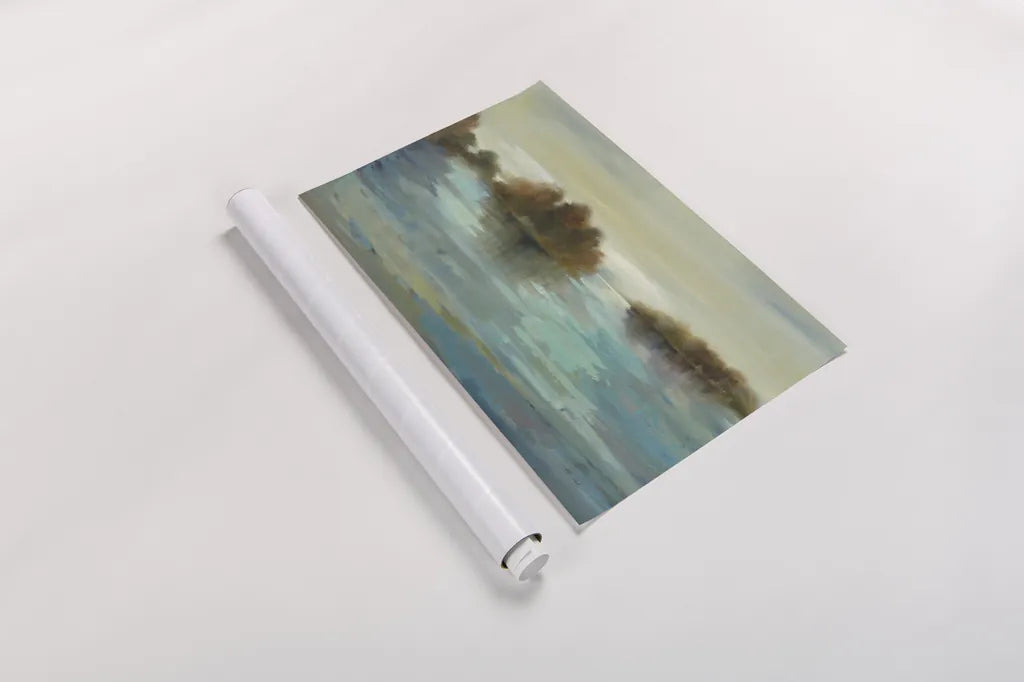 Serenity on the River Crop by Silvia Vassileva. shown as a rolled paper print. Available as archival giclee rolled canvas, fine art paper, or poster print. SKU 2882i.