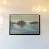 Serenity on the River Crop by Silvia Vassileva. shown as a paper print in a black flame. Available as a archival giclee rolled canvas, fine art paper, or poster print. SKU 2882i.