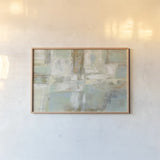 Shades of Celedon by Silvia Vassileva. shown as a paper print in a natural frame. Available as a archival giclee rolled canvas, fine art paper, or poster print. SKU 35838i.