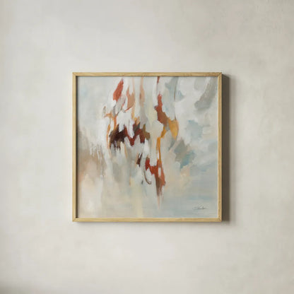 Shadow Hues by Silvia Vassileva. Shown in a natural wood glass frame for a timeless modern aesthetic. Available as an archival giclee rolled canvas, fine art paper, or poster print. SKU 84814a.