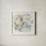 Signature by Silvia Vassileva. Shown in a crisp white glass frame for a clean and minimalist style. Available as an archival giclee rolled canvas, fine art paper, or poster print. SKU 33975a.