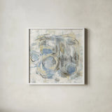 Signature II by Silvia Vassileva. Shown in a crisp white glass frame for a clean and minimalist style. Available as an archival giclee rolled canvas, fine art paper, or poster print. SKU 35327a.